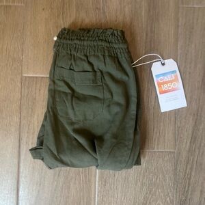 Cali 1850 Olive Green Linen Pants